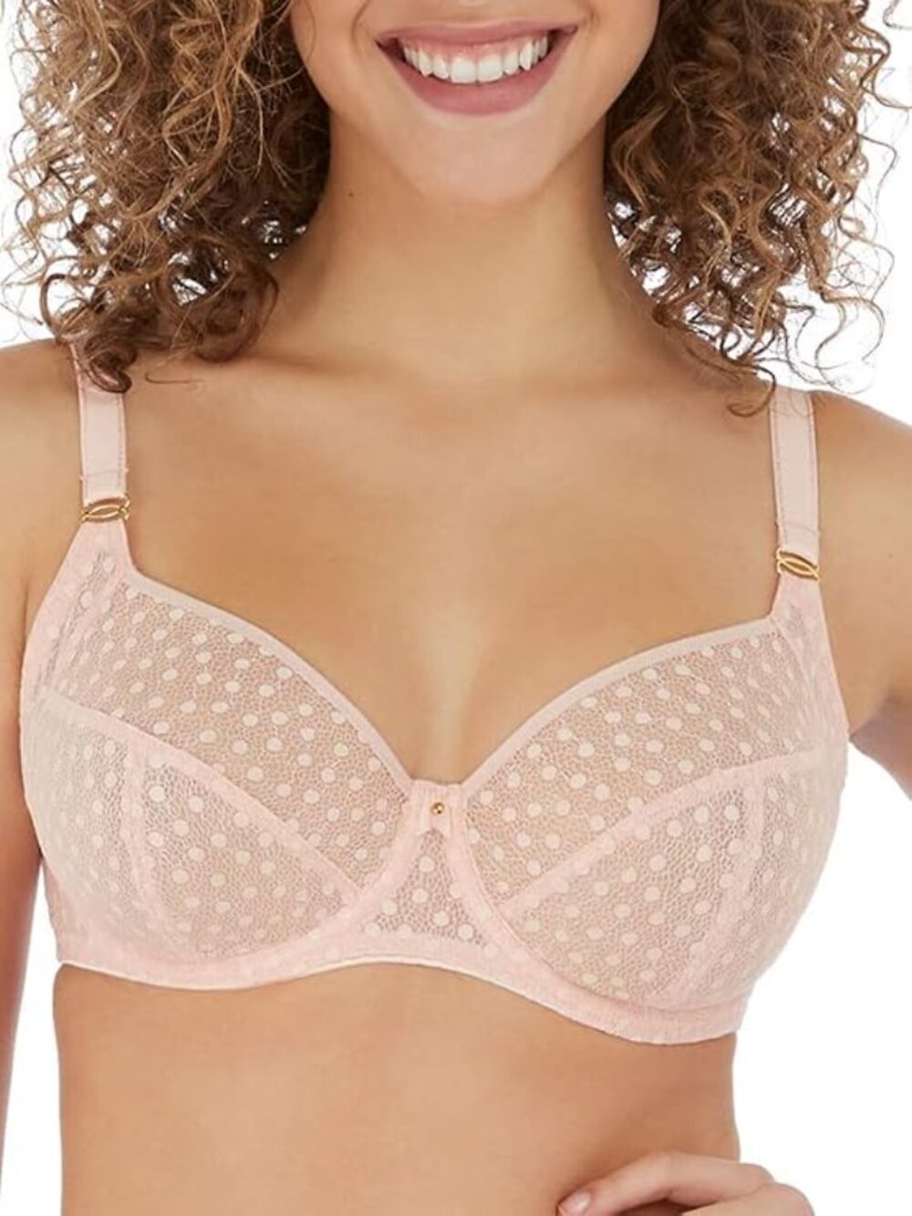 FREYA Starlight Side Support Bra in Rosewater Pink Size 38DD Brand New NWT - Picture 5 of 8